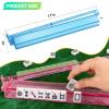 ChamThingzeal Mahjong Racks with Pushers, Mahjong Racks with Pushers Set of 4, PC Material, Modern American Tile Racks, for 1.2-inch American Mahjong Tiles, Includes Storage Pouch and 3 Dice, 4-Color view 2
