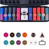 HOLSM-III Top Ceramic Piece Poker Chips Set with Elegant Case, Professional Poker Chips for Ideal for Home Poker, Board Games, Math Counting (500 Piece, Large) view 2