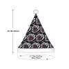 DRTGEDS Gothic Rose Flower Printing 14.2 X 11 Inch Santa Hat Christmas Winter Holiday Party Headwear Accessories Supplies view 3