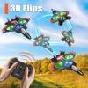 4DRC V32 Foam Remote Control Airplanes with 3 Batteries, RC Planes for Kids Adults 8-16, RC Airplane Fighter Jet with Light, 360 Flip Fighter Jet Toys, Stunt Roll, Airplane Toy Gifts for Kids Boys view 2