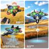 4DRC V32 Foam Remote Control Airplanes with 3 Batteries, RC Planes for Kids Adults 8-16, RC Airplane Fighter Jet with Light, 360 Flip Fighter Jet Toys, Stunt Roll, Airplane Toy Gifts for Kids Boys view 3
