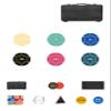 HOLSM-III Top Ceramic Piece Poker Chips Set with Elegant Case, Professional Poker Chips for Ideal for Home Poker, Board Games, Math Counting (300 Piece, Has face Value) view 2