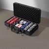 HOLSM-III Top Clay 500 Piece Poker Chips Set with Elegant Case, Professional Poker Chips for Ideal for Home Poker, Board Games, Math Counting (500 Piece, No face Value) view 4
