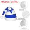DRTGEDS Israeli Flag Printing 14.2 X 11 Inch Santa Hat Christmas Winter Holiday Party Headwear Accessories Supplies view 4