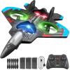 4DRC V32 Foam Remote Control Airplanes with 3 Batteries, RC Planes for Kids Adults 8-16, RC Airplane Fighter Jet with Light, 360 Flip Fighter Jet Toys, Stunt Roll, Airplane Toy Gifts for Kids Boys view 1