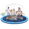 127inch Extra Large Non-Slip Splash Pad Sprinkler for Kid and Dog, Kid Outdoor Toys for Ages 3-12 Boys Girls, Kiddie Dog Pool, Summer Outdoor Water Kids Toys, Parent Games, Backyard, Lawn view 1