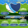 127inch Extra Large Non-Slip Splash Pad Sprinkler for Kid and Dog, Kid Outdoor Toys for Ages 3-12 Boys Girls, Kiddie Dog Pool, Summer Outdoor Water Kids Toys, Parent Games, Backyard, Lawn view 4