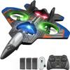4DRC V32 Foam RC Planes with 3 Batteries, Remote Control Airplanes for Kids Adults 8-16, RC Drone Airplane Helicopter Jet with Light, 360 Flip, Stunt Roll, Airplane Toy Gifts for Kids Boys Adults view 1