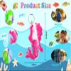 20 pcs Bulk Sea Animal Pop It Keychain Silicone Stress Fidget Kid Gifts view 3