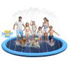 107inch Extra Large Non-Slip Splash Pad Sprinkler for Kid and Dog, Toddler Outdoor Toys for Ages 3-12 Boys Girls, Kiddie Dog Pool, Summer Outdoor Water Kids Toys, Parent Games, Backyard, Lawn view 1