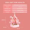 2025 Christmas Crystal Tree Building Blocks Set, Pink Music Box with Lights, Holiday Home Decoration, Idea Gifts for Adult and Teens (675 pcs) view 3