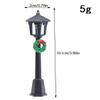 10pcs 4inch 1:12 mini House Miniature Christmas Lamp Village Display Lantern Decorative Mini Street Lights Street Lamp Posts Model Small Home Life Scene Decor Micro Landscape Fairy Garden Ornaments view 4