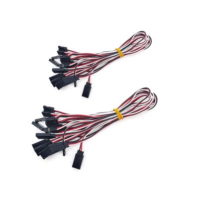 BHUPWZE 15cm 30cm 50cm Servo Extension Cable Wire 3-Pin Cord Male to Female(20PCS 15CM)