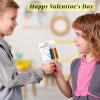 24 Kids Valentine Gift Cards Funny Classroom Party Gifts for Kids Sweet Gift Handmade Graffiti Classroom Boys Girls Valentine's Day Exchange Card Valentine's Day Gift Bag Fillers For Ages 3+ view 4