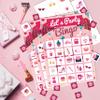 24 Players Pink Shower Girl Party Bingo Game for Adults Girls Women, Bachelorette Party Favors Supplies Decorations,Holidays Friends Gatherings, Sleepover Party Games, Pajama Party Decorations 02 view 3