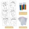 24PCS Valentines Day Gifts Card for Kids,Sweet Craft Doodle Party School Classroom Exchange Game Prizes , Goody Bag Filler for Boys Girls ,Age 3+ view 2