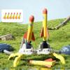 Rocket Launcher for Kids, 6 Rockets - Fun Backyard & Outdoor Kids Toys Gifts for Boys & Girls - High Flying Toy Foam Blaster Set - Multi-Player Adjustable Launch Stand (Double Rocket Launcher) view 3