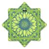 First Earth Flow Star - Dapo Star - UV Reactive - 25" - Beginner to Expert Flow Toy - Spinning Rave Prop (Sunflower of Life) view 1