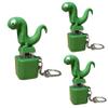 3PCS Lizard Button Keychain,Rechargeable Animal Keychains with Sound and Colorful Lights,Fidget Toys Adults Anxiety Relief view 1