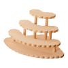 KiBcsLic Figures Display Stand Collectibles Shelf Trendy Creative Perfume Organizer Wood Display Riser for Jewelry Figurines Bedroom, 4 Tier view 1