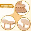 KiBcsLic Figures Display Stand Collectibles Shelf Trendy Creative Perfume Organizer Wood Display Riser for Jewelry Figurines Bedroom, 4 Tier view 2