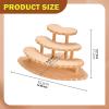 KiBcsLic Figures Display Stand Collectibles Shelf Trendy Creative Perfume Organizer Wood Display Riser for Jewelry Figurines Bedroom, 4 Tier view 3