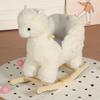 Alpaca Baby Rocking Horse for Toddlers 1 Years to 3 Years, Stuffed Plush Ride-on Rocking Animal with Realistic Sound and Music, Wooden Rocking Horse with Seat, Cream Alpaca, CPC Certified view 1