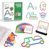 176PCS Pattern Blocks Puzzle STEM Toys for Creative Learning Sticks Shape Building Blocks Educational Resources Brain Teaser Montessori Toys for Preschool and Kindergarten Girls and Boys Ages 5+ view 1