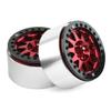 2.2 Inch Beadlock Wheel Rims Heavy Duty Alloy for 1:10 RC Crawler SCX10 TRX-4 4Pcs-Set Red view 4