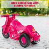 OLAKIDS Ride on Push Car, Foot-to-Floor Sliding Car for Toddlers Kids Motorcycle with Bubble Maker, Music, 3 Wheels Ride on Toys Gift for Boys Girls Aged 3-5 Years (Coral) view 3