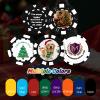 12 Grams Perfessional Customized Clay Poker Chips 30-500 PCS Personalized Casino Chips with Logo & Design 40MM Custom Casino Chips for Christmas Wedding Gifts (C, Black) view 3