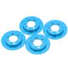 4pcs RC Brake Caliper, RC Simulation Wheel Aluminum Brake Disc, Performance Brake System for 1.9 Inch Wheel, 1/10 RC Crawler Car Access, Compatible with (Blue) view 3