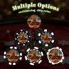 12 Grams Perfessional Customized Clay Poker Chips 30-500 PCS Personalized Casino Chips with Logo & Design 40MM Custom Casino Chips for Christmas Wedding Gifts (A, Black) view 3