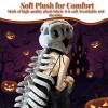 3D Realistic Dinosaur Skeleton Costume, Size 29.7/45.8 inches, Soft Plush Suit, Perfect for Halloween Fun and Parties view 4