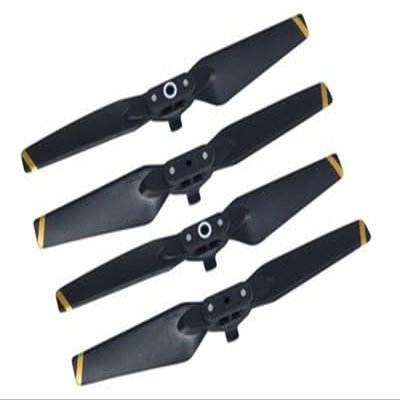 QFFBMTE for 4pcs Spark 4730F 4730 Propeller Props Blade CCW/CW Carbon Fiber Composite Low Noise Quick for DJI for Prop(2 Pairs Yellow Edge)