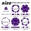 12 Grams Perfessional Customized Clay Poker Chips 30-500 PCS Personalized Casino Chips with Logo & Design 40MM Custom Casino Chips for Christmas Wedding Gifts (D, Purple) view 4