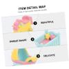 FESTFENDS 3pcs Resin Cake Adornments with Crib and Rocking Horse Ornaments Creative Cartoon Dessert Toppers for Birthday Party Decorations Environment-Friendly Shower Table Decor view 3
