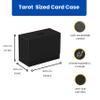Boltquan Tarot Card Storage Box  PU Leather Deck Organizer with Grey Interior & Magnetic Closure  Holds 4 Tarot Card Cases or 400+ Tarot Cards  Black Exterior  10.5  14.5  23.5 cm /4.15.79.3in view 3