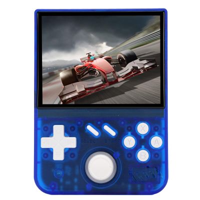 ToysCentral Basics Handheld Video Gaming Console 3D Joystick 3.5 Inch Screen Retro Game Console for OntheGo Gaming (Blue Transparent #20)