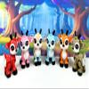 6pcs 3D Printed Christmas Reindeers, Articulated Tiny Animal Figures Fidget Toys, Colorful Christmas Animals, Fidget Toy-ABR001-6x view 3