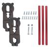 Electric Skateboard Motor Mount Bracket For 6364 6368 6374 Series Brushless Motors, With Protection Rods Brackets And Bolts DIY Scooter Skateboard Truck Parts, 22.5 Cm Rod view 1
