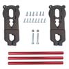 Electric Skateboard Motor Mount Bracket For 6364 6368 6374 Series Brushless Motors, With Protection Rods Brackets And Bolts DIY Scooter Skateboard Truck Parts, 22.5 Cm Rod view 2