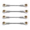 Compatible with Kyosho for MINI-Z 1/18 1/24 RC Car Upgrade Parts Accessories 4pcs Metal for Chassis Suspension Link Rod Pull RC Car Accessories view 1