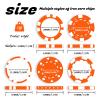 12 Grams Perfessional Customized Clay Poker Chips 30-500 PCS Personalized Casino Chips with Logo & Design 40MM Custom Casino Chips for Christmas Wedding Gifts (E, Orange) view 4