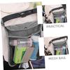 Abaodam 2pcs Stroller Hanging Organizer Mesh Bags Side Storage for Essentials Convenient Outdoor Use Gray view 2