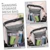 Abaodam 2pcs Stroller Hanging Organizer Mesh Bags Side Storage for Essentials Convenient Outdoor Use Gray view 4