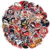 100PCS Rock and Roll Stickers  Cool Music Vinyl Decals for Musicians, Bands, Punk Fans, Laptop, Guitar, Drum, Water Bottles view 1