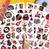 100PCS Rock and Roll Stickers  Cool Music Vinyl Decals for Musicians, Bands, Punk Fans, Laptop, Guitar, Drum, Water Bottles view 3