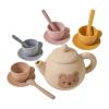 Silicone Tea Set for Kids  Pretend Play Kit,Preschool Learning Toy,Colorful Educational Set | Interactive Role Play Toy with Safe BPA Free Design for Little Girls Boys Fun Imaginativ view 1