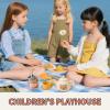 Silicone Tea Set for Kids  Pretend Play Kit,Preschool Learning Toy,Colorful Educational Set | Interactive Role Play Toy with Safe BPA Free Design for Little Girls Boys Fun Imaginativ view 3